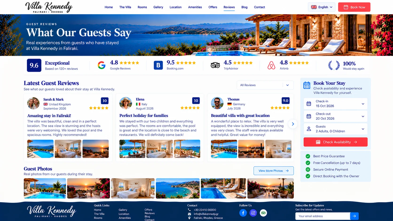 Κριτικές επισκεπτών — σχεδιαστικό mockup