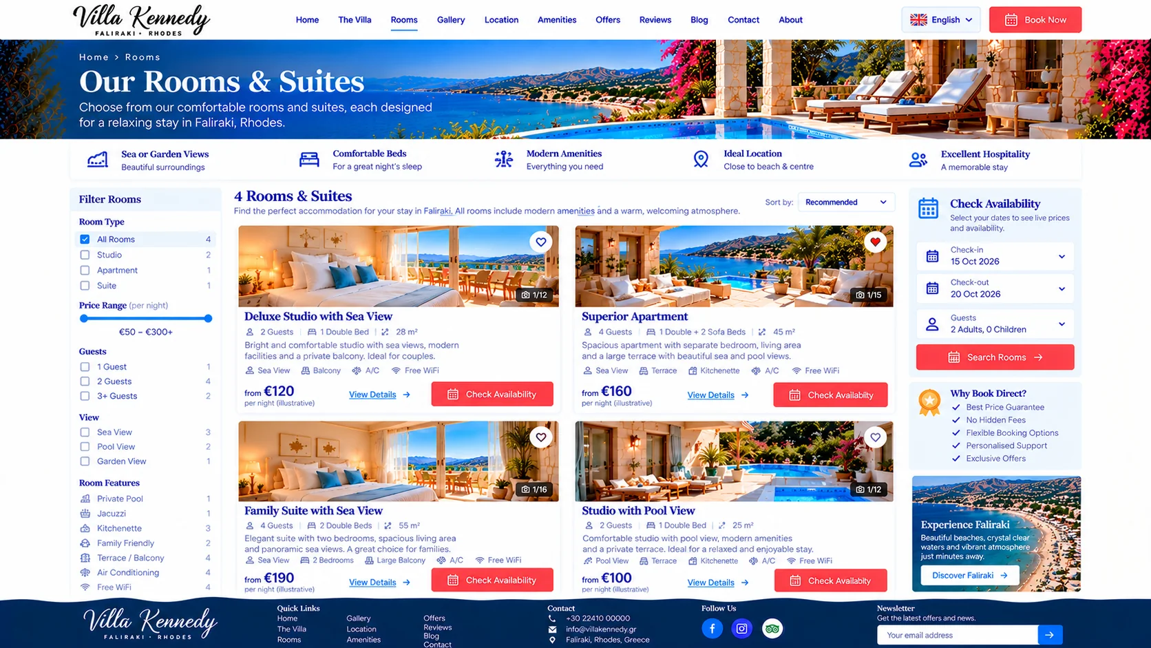 Επισκόπηση δωματίων — σχεδιαστικό mockup